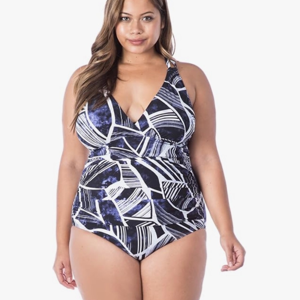 WOMEN’S 18w plus size swim suit LA BLANCA NWT